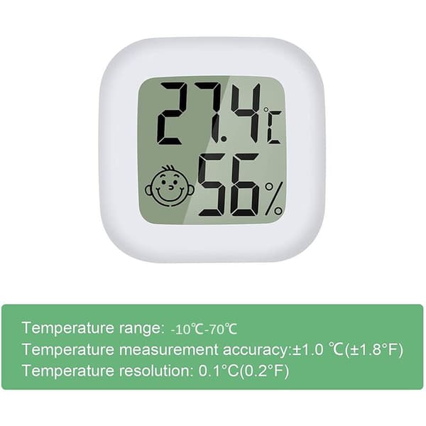 Mini LCD Digitalt Innendørs Termometer Hygrometer 4 Stk Termo Hygro