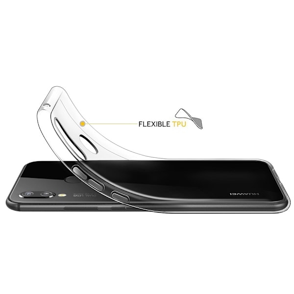 Transparent Silikon TPU-Skal till Huawei P20 Lite Transparent