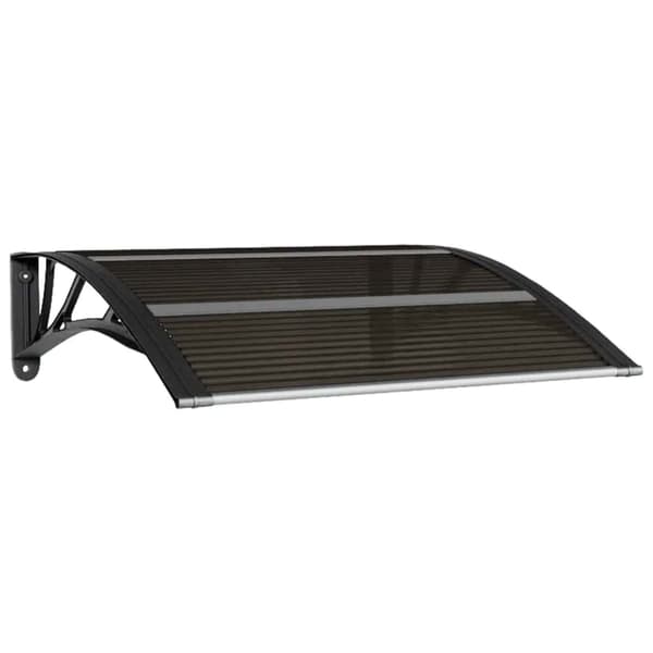 vidaXL Indgangsovertræk Sort 80x75 cm Polycarbonat Sort