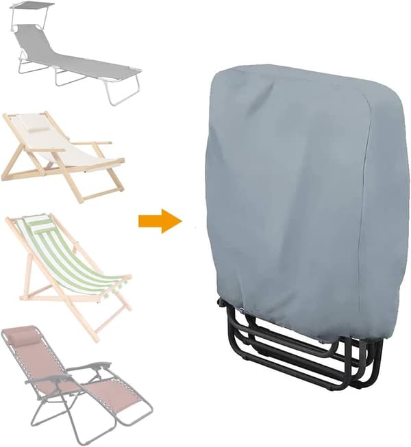 2-pack Oxford 210D Vattentäta Fällbara Vilstolsöverdrag för S