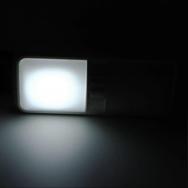 LED indvendig læselampe 12 Volt LED-lys dobbeltkontakt loft dobbelt kuppel oval linse til autocamper