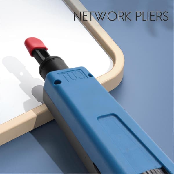 Punch Down Impact Tool med 110 och 66 Blad - Nätverkskabel Cat6/Cat5e Telefon Impact Terminal Tool