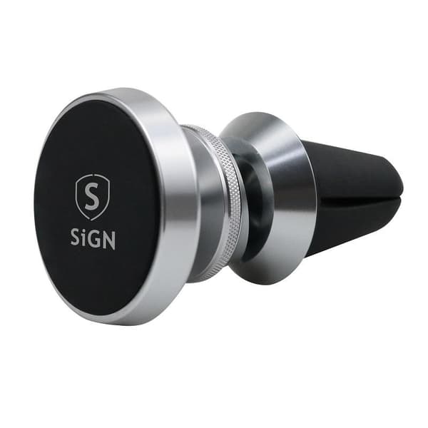 SiGN Magneettinen matkapuhelinpidike autoon - hopea