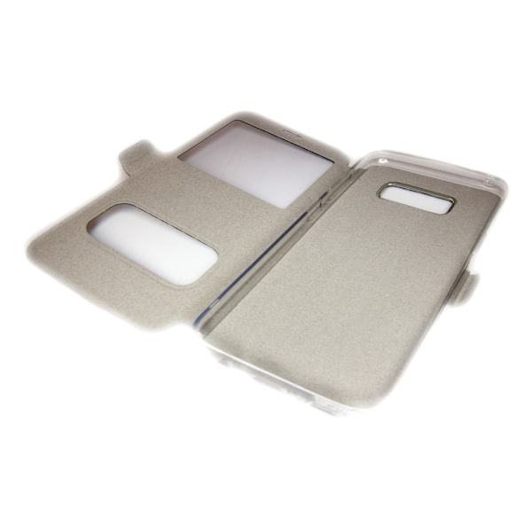 TOPPEN Samsung Galaxy S8+/S8 Plus Flip Dual View Cover Med Magnetlås Grön