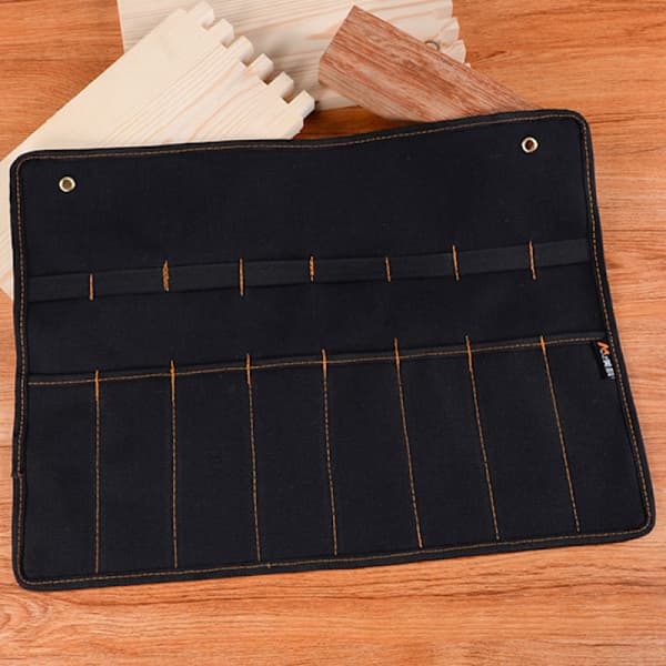 Mejsel Case Canvas Pocket Tool Roll Holder Pouch Orga F B