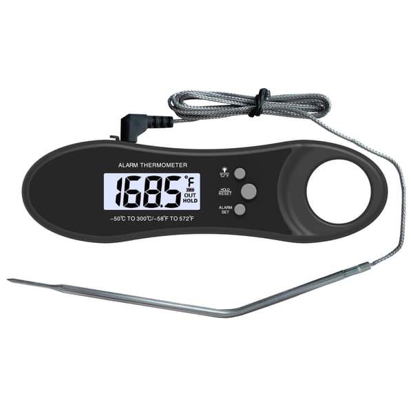 Oppladbart kjøkkentermometer 2-probe koketermometer øyeblikkelig