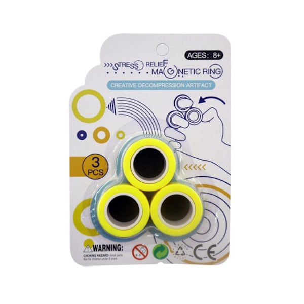 Magnetiska Fidget Rings Gul