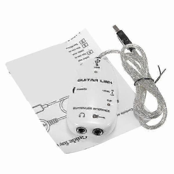 6,3 mm Jack til USB Guitar Link Kabel Adapter Guitar til PC Optagelse Afspilning Guitar Effekter Kabel USB Guitar Adapter