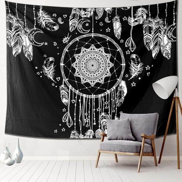 1 st Drömfångare, 200CM*150CM Mandala Tapestry, Galaxy Tapestry,