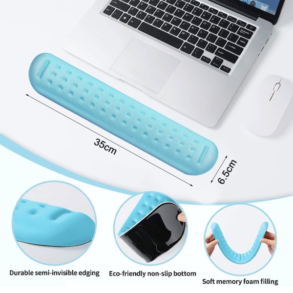 Ultrafint Memory Foam tangentbord handledsskydd Mjuk gel ergonomisk