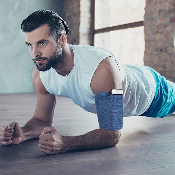 Sportarmband för iPhone 12/11/8/7/6/SE/X/XR/XS/Max/Pro och Samsung Galaxy S20/S10/S9/S8/Plus. Löpararmband telefonhållare för träning,