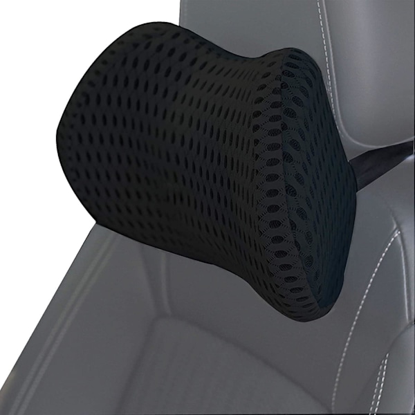 Ländryggsstödskudde för smärtlindring, Ergonomisk design med memory foam för hållningskorrigering, Avtagbart andningsbart meshöverdrag, Lämplig för