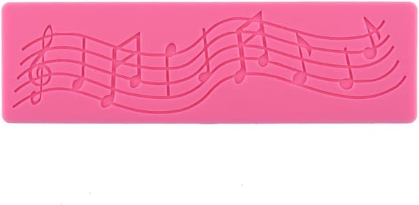 Multi musiknode blonde silikoneform fondant måtte kageudsmykning T