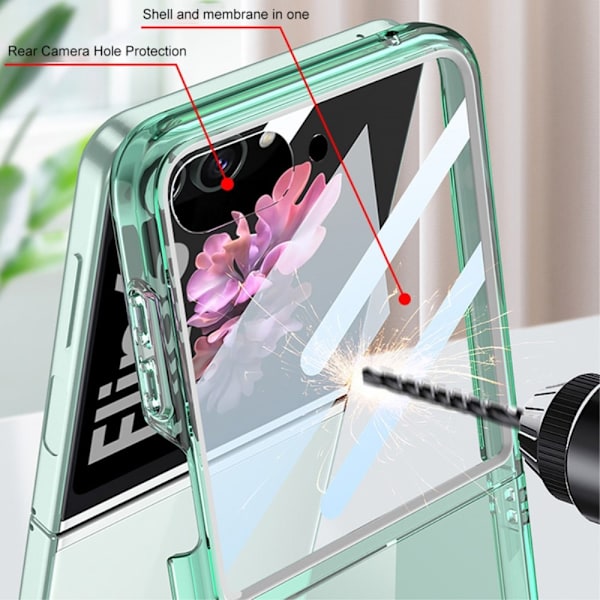 Galaxy Z Flip 6 Skal Hybrid Transparent