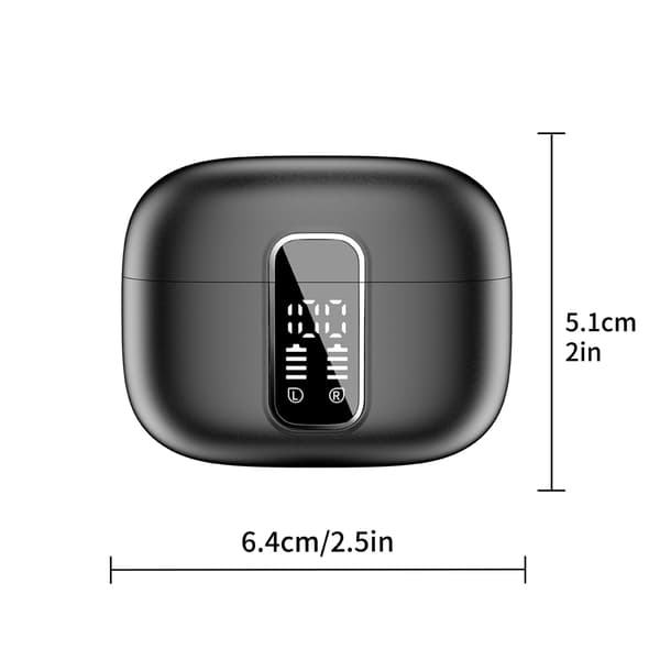 SP99 Trådlösa Bluetooth-hörlurar: Bluetooth 5.4, Pekkontroller, Digital Display, Lång Batteritid, In-Ear Design