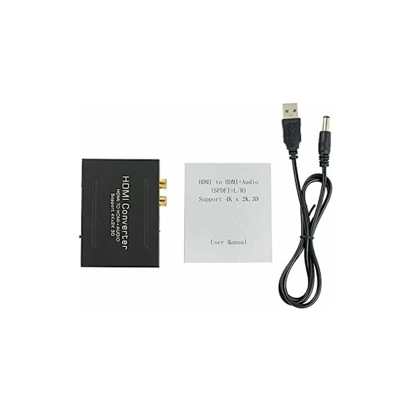 Högkvalitativ 4K HDMI Audio Extractor, Säkerställer Smidig Digital Ljudkonvertering Och Djup Färgstöd För Ditt Hemunderhållningssystem