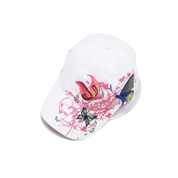 Dame Peak Cap Broderi Sommerfugl Baseball Sport Sommer Uformell