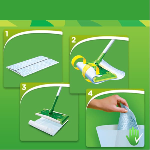 Sweeper Startkit 1, Puhdistusmoppi, kuiva & märkä