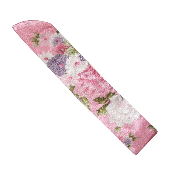 Solfjäderfodral med tryckt mönster [v2] - Rosenröd DarkPink Rosenröd