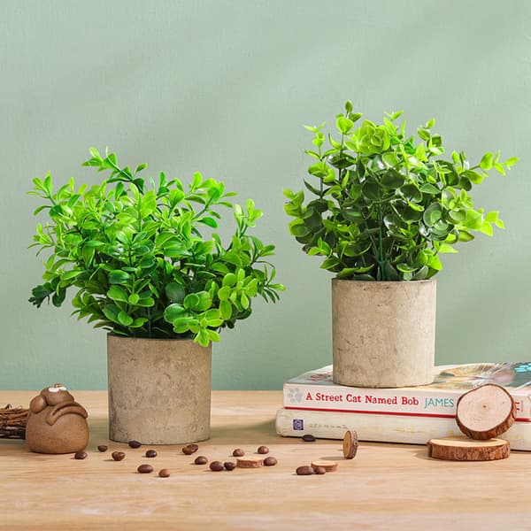 Kunstig potteplante mini kunstige planter potter 1 stk