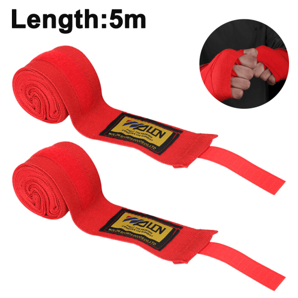 Boxning Martial Arts Hand Wraps 3/5m Elastisk bomull Hand Wraps 1