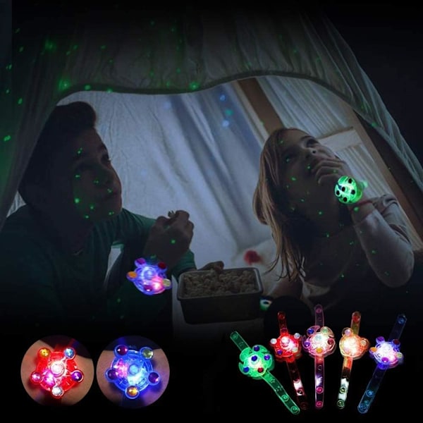 Flerfärgad LED Stress Relief Leksak, Justerbar Armbandsdesign Säkerställer Perfekt Passform för Barn och Vuxna
