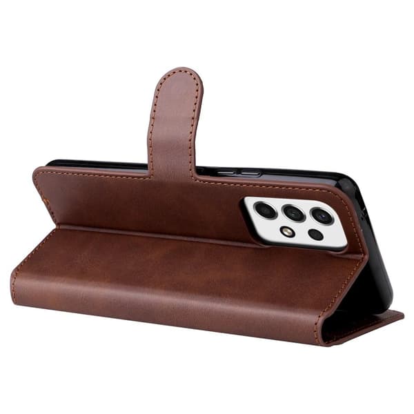 Samsung A53 5G, Klassisk pungcover, Brun