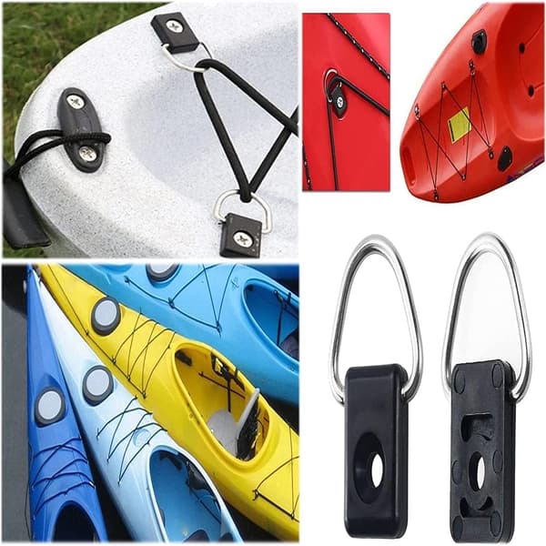 10 stk. fiskeredskaper, D-ringer for rigging, D-ringer for kajakkrigging,