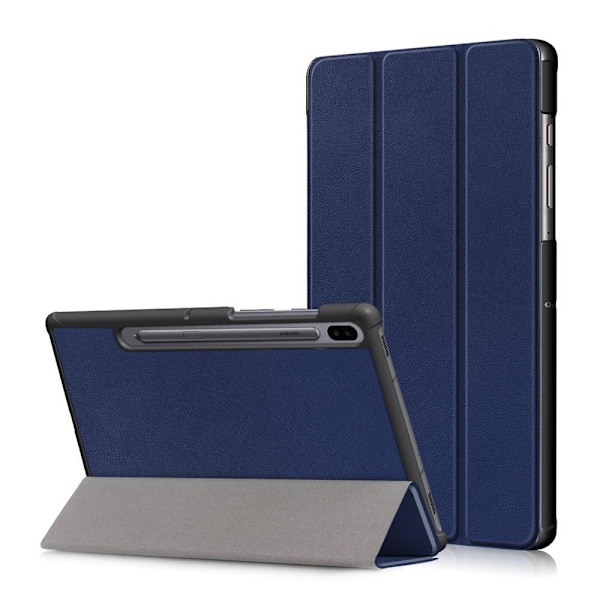 Samsung Galaxy Tab S6 - Tri-Fold Fodral - Mörk Blå DarkBlue Mörk Blå