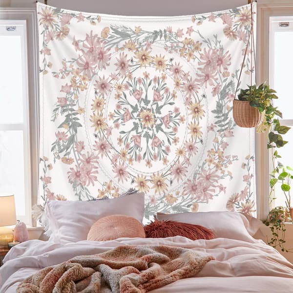 150×200cm Bohemsk billedvev - Knust roseblomst, billedvev