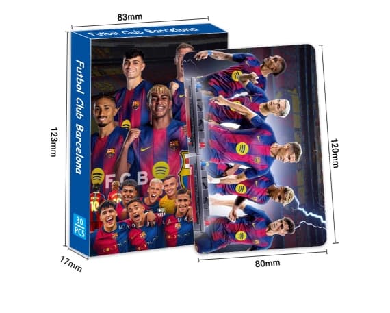 Fodboldklub samlekort LOMO-kort, 30 kort pr. sæt - Barcelona-01