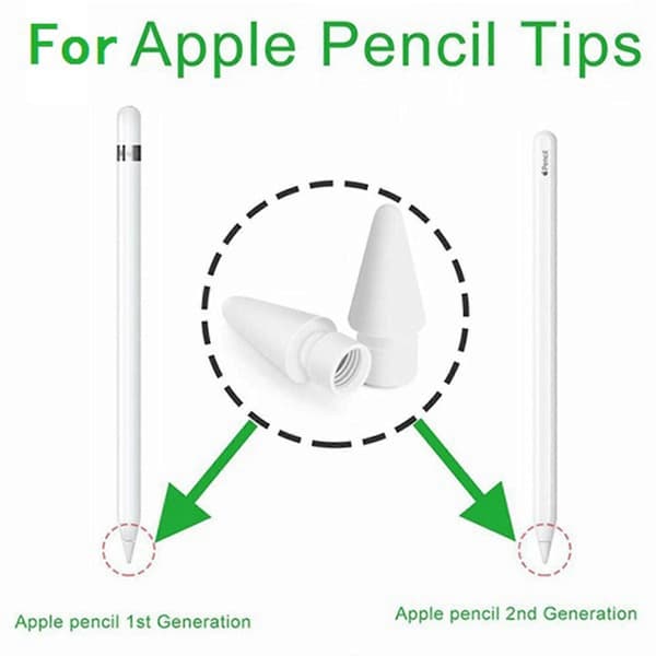 10 st passar för Pencil Generation/andra generationens iPad Stylus ersättningspenna spets Stylus Pr