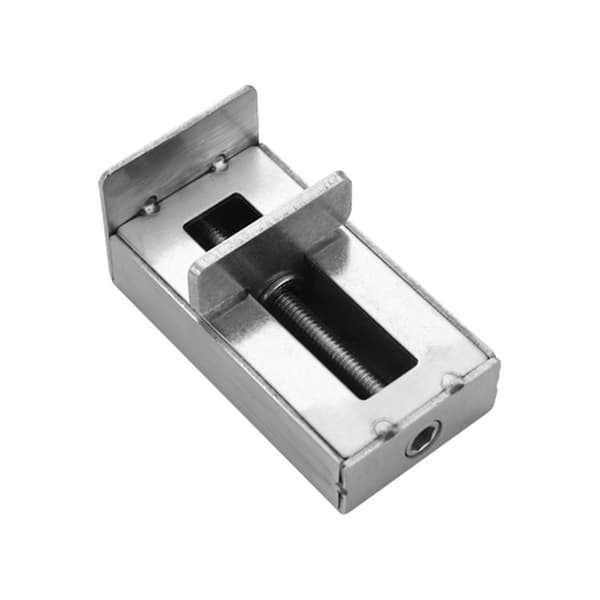 2 stycken dörrkarm säkerhetslås i aluminiumlegering med nyckel, silver