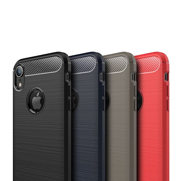 SKALO iPhone XR Armor Carbon Stöttåligt TPU-skal - Fler färger Svart