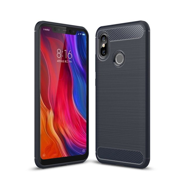 Stöttåligt Armor Carbon TPU-skal Xiaomi Mi 8 - fler färger Blå