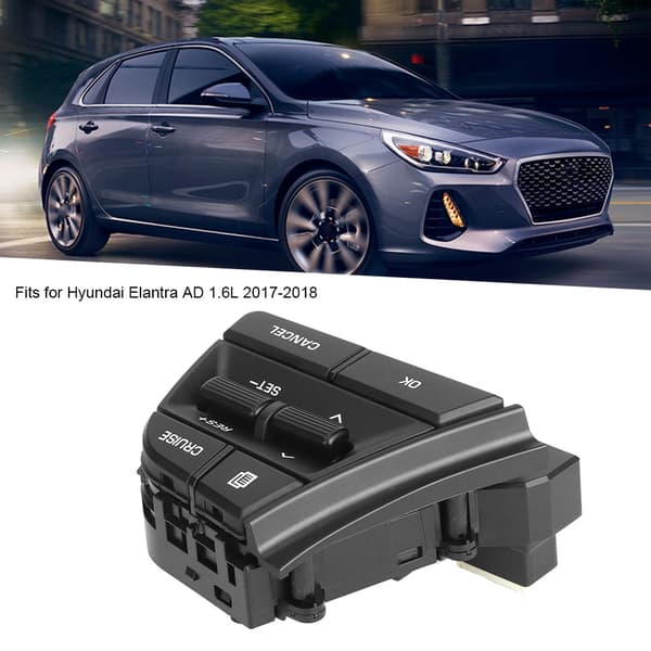 Rattets fartpilot, eftermarkedserstatning af materialer af høj kvalitet, multifunktionsknapper til Hyundai Elantra AD 1.6L 2017-2018, nem