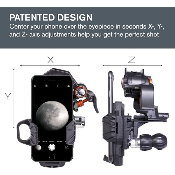 Universell Adapterfäste, Mjukt Materialskydd För Din Enhet, Passar Okular Från 35mm Till 60mm Inklusive 1,25 Tum Och 2 Tums Teleskop
