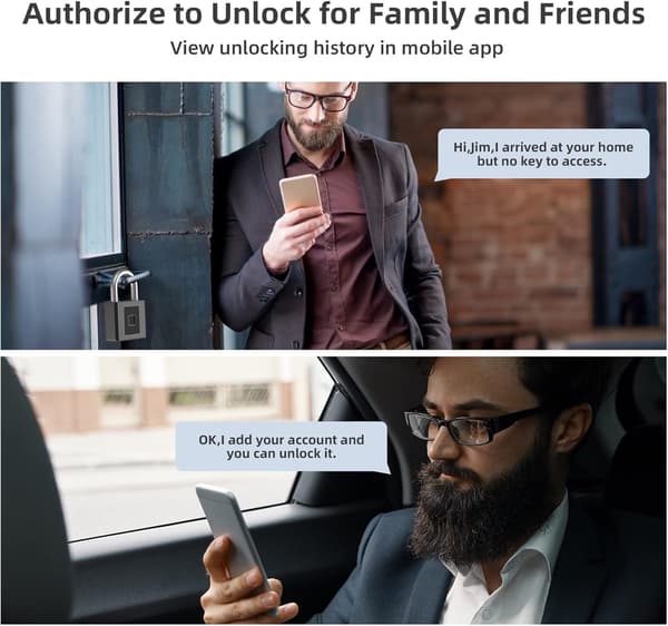 En sort fingeraftrykslås, smart lås,