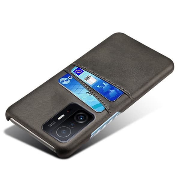Nahkakotelo korttipaikalla Xiaomi 11T/11T Pro Musta