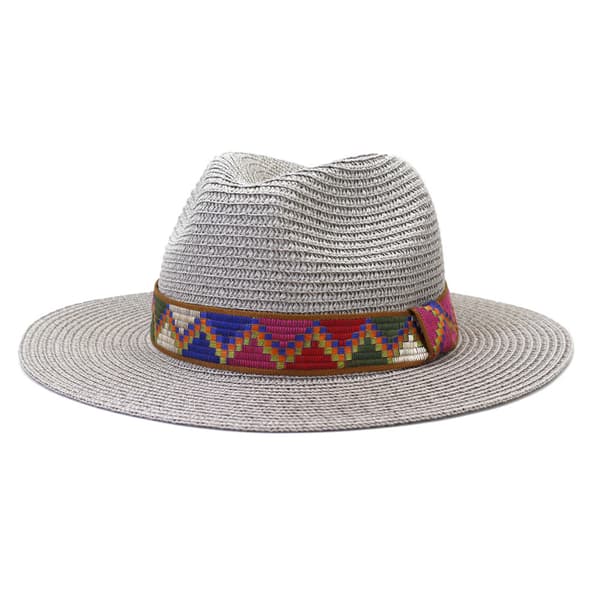 Bred stråhatt, fin original Panama-hatt beskyttelse 50+