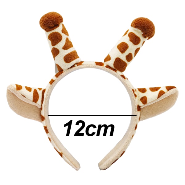 Giraffe Kostym Set Giraff Öron Nos Svans och fluga Giraffe