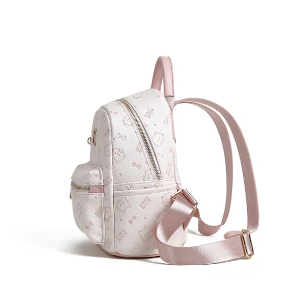 Hello Kitty vaaleanpunainen reppu: Minireppu tyttömäisellä kohokuvioidulla designilla