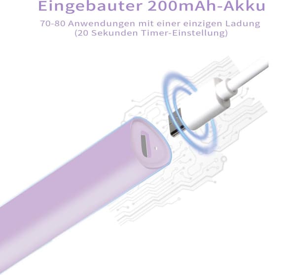 LED manikyrlys til gel neglestrip holder