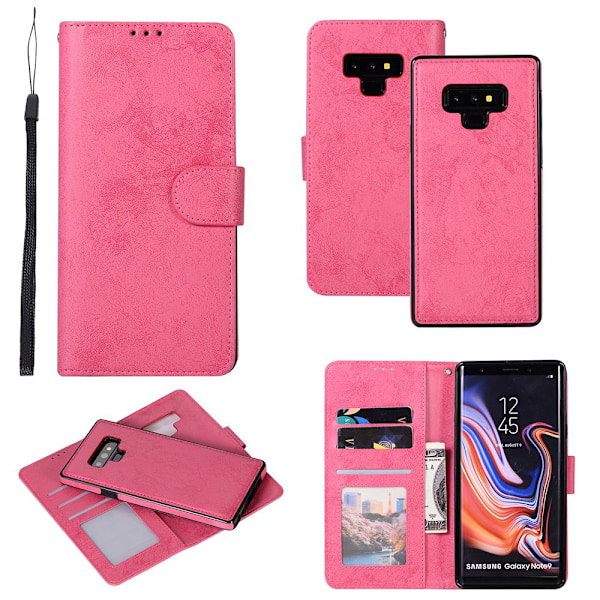 Samsung Galaxy Note 9 - Stilrent Fodral (Dubbelfunktion) LEMAN Rosa
