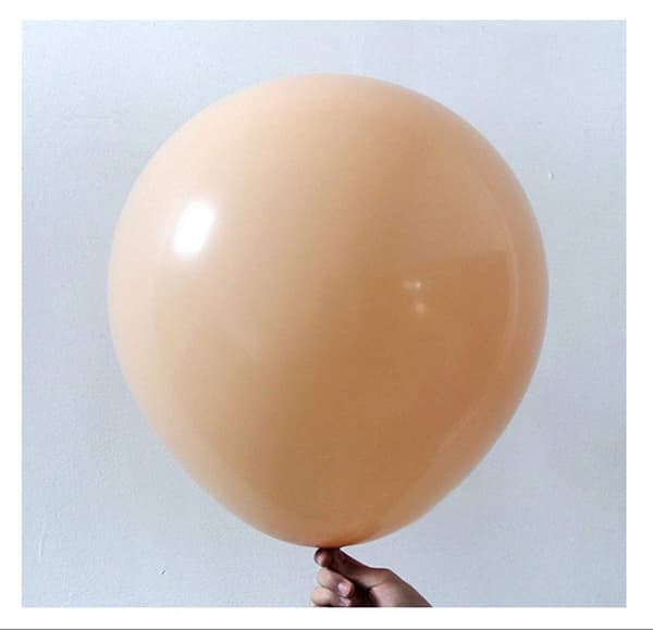 Beige Retro -ilmapallot, 100 kpl 12 tuuman aprikoosinväriset mattapallot L