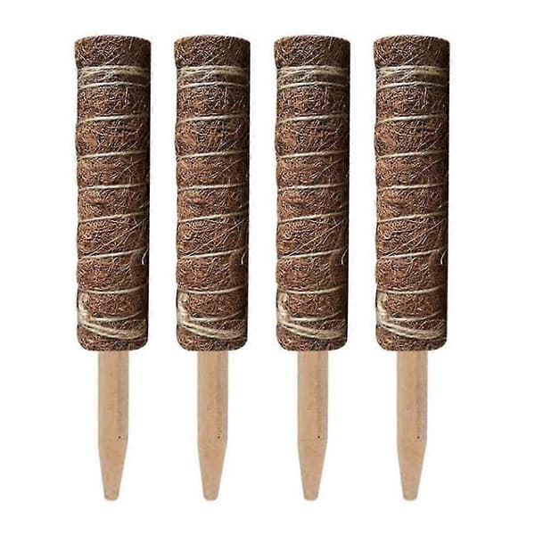 4 kpl Kookoskuitutolppa Kasvituki Jatko Kiipeily Sisäkasvit Köynnökset 50cm