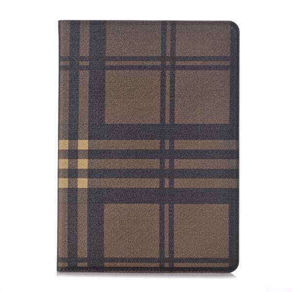 Lompakkokotelo, iPad 9,7\", Ruutukuvio, 3 väriä Brun