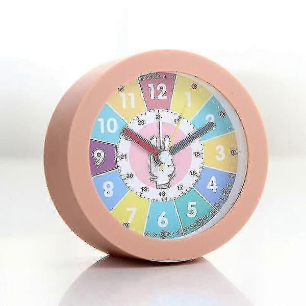 \"(off White) Barnväckarklocka, Tystgående, Väckarklocka Och Lampa, Plast\"