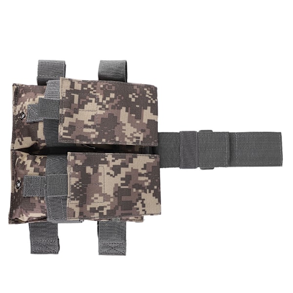 Outdoor Tactics Drop Leg Dubbla Fickor Pistolvapenpåse Holster för Utomhusjakt (ACU camo)