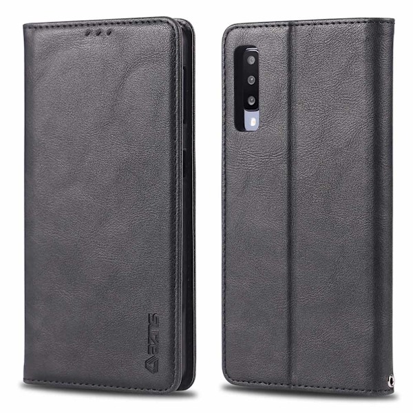 Samsung Galaxy A70 - Stilrent Retro Plånboksfodral Röd